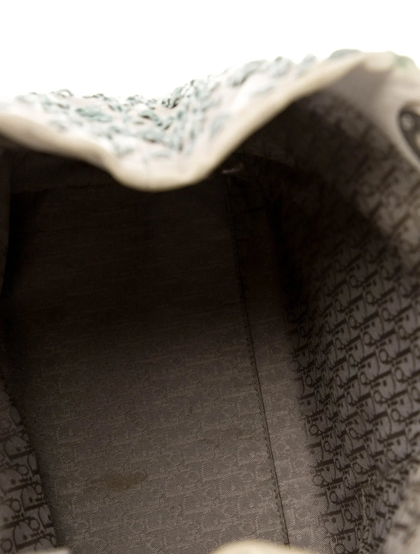 Sac à poignée supérieure Cannage avec dentelle cousue