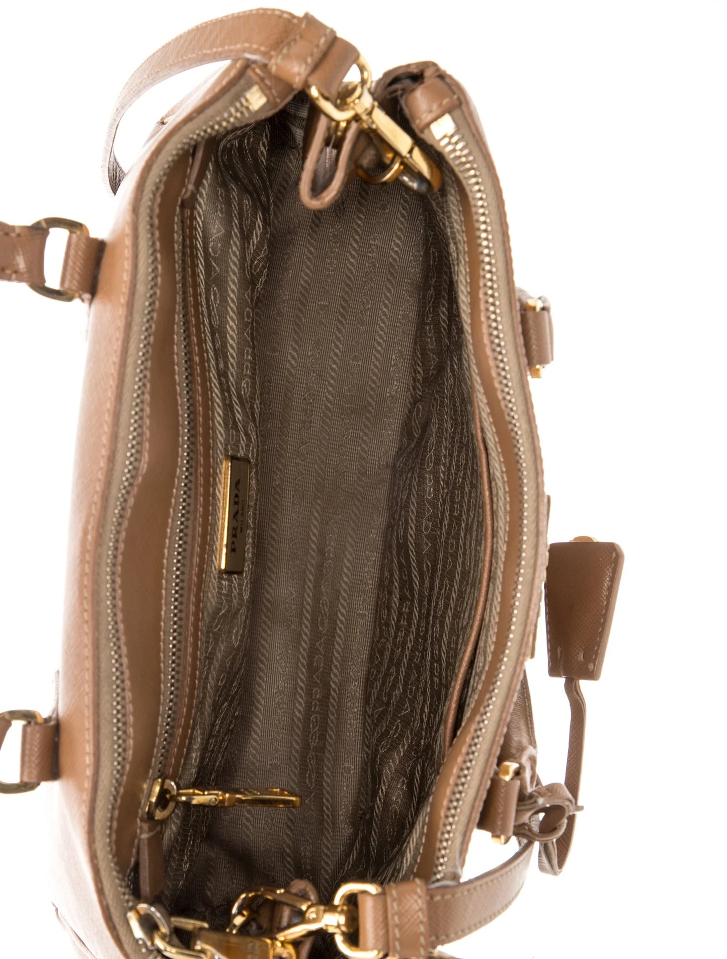Saffiano Leather Galleria Double Zip Medium
