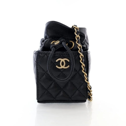 Mini Drawstring Bucket Bag