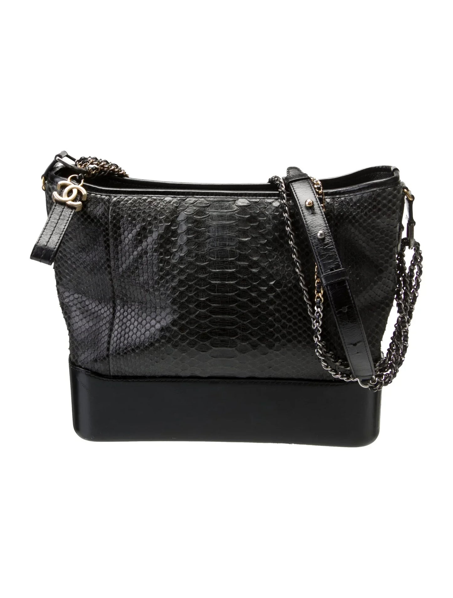 Bolso hobo Gabrielle grande de pitón