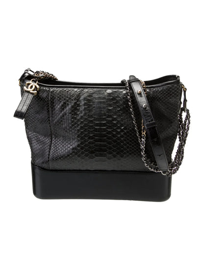 Bolso hobo Gabrielle grande de pitón