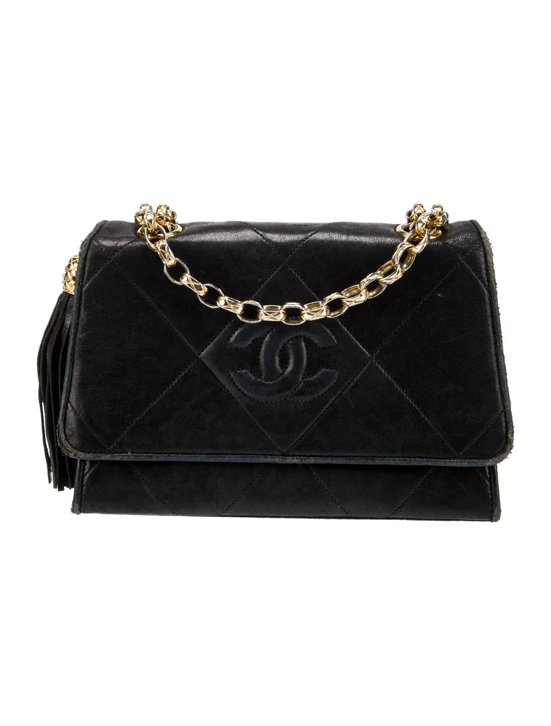 Diamond Stitch Flap Bag