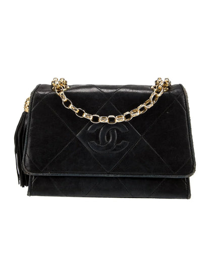 Diamond Stitch Flap Bag