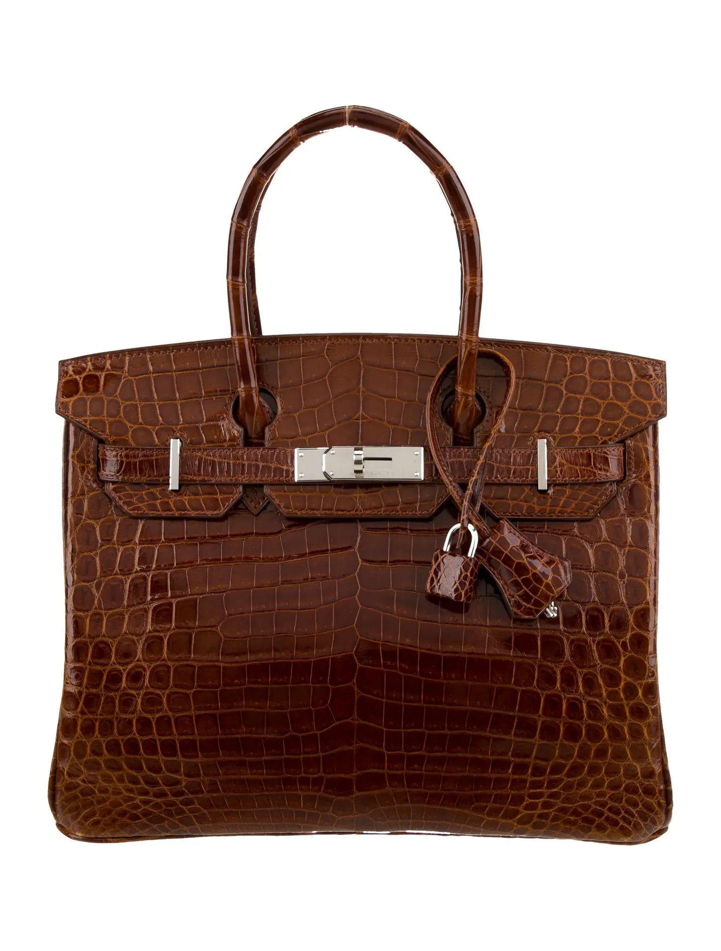 Birkin 30 de cocodrilo del Nilo brillante