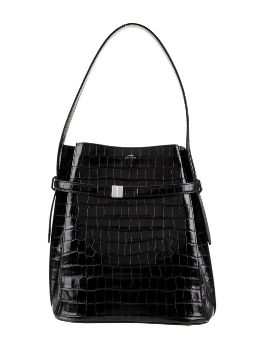 Sac fourre-tout en cuir gaufré