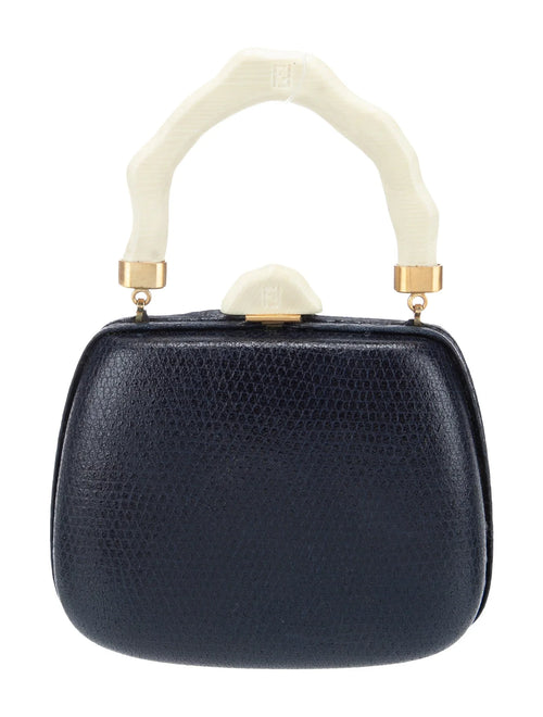 Lizard Top Handle Bag Mini Vintage