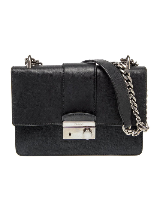 Saffiano Leather Crossbody Bag Small