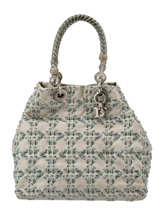 Sac à poignée supérieure Cannage avec dentelle cousue