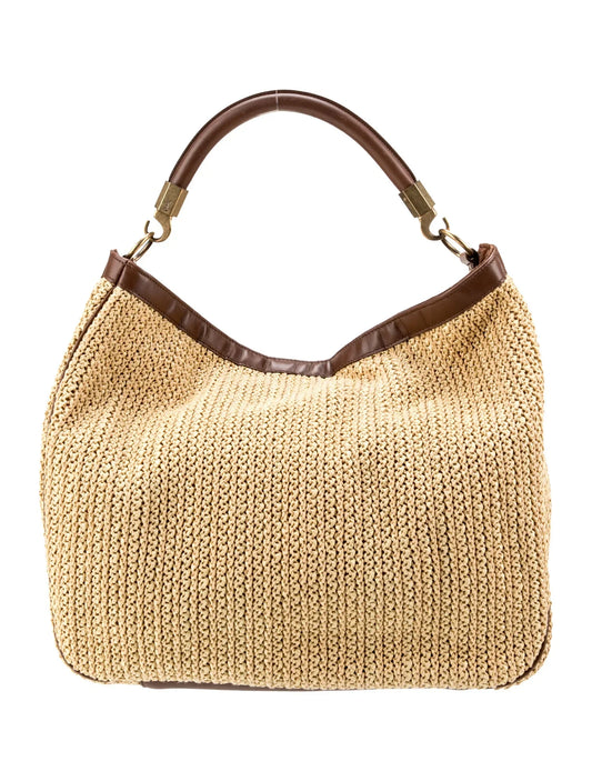 Bolso hobo de rafia