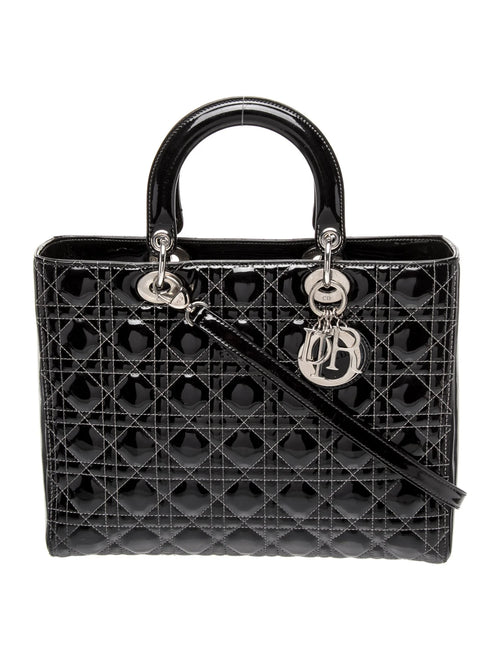 Patent Leather Top Handle Bag