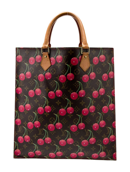 Sac Plat vintage Monogram Cerises