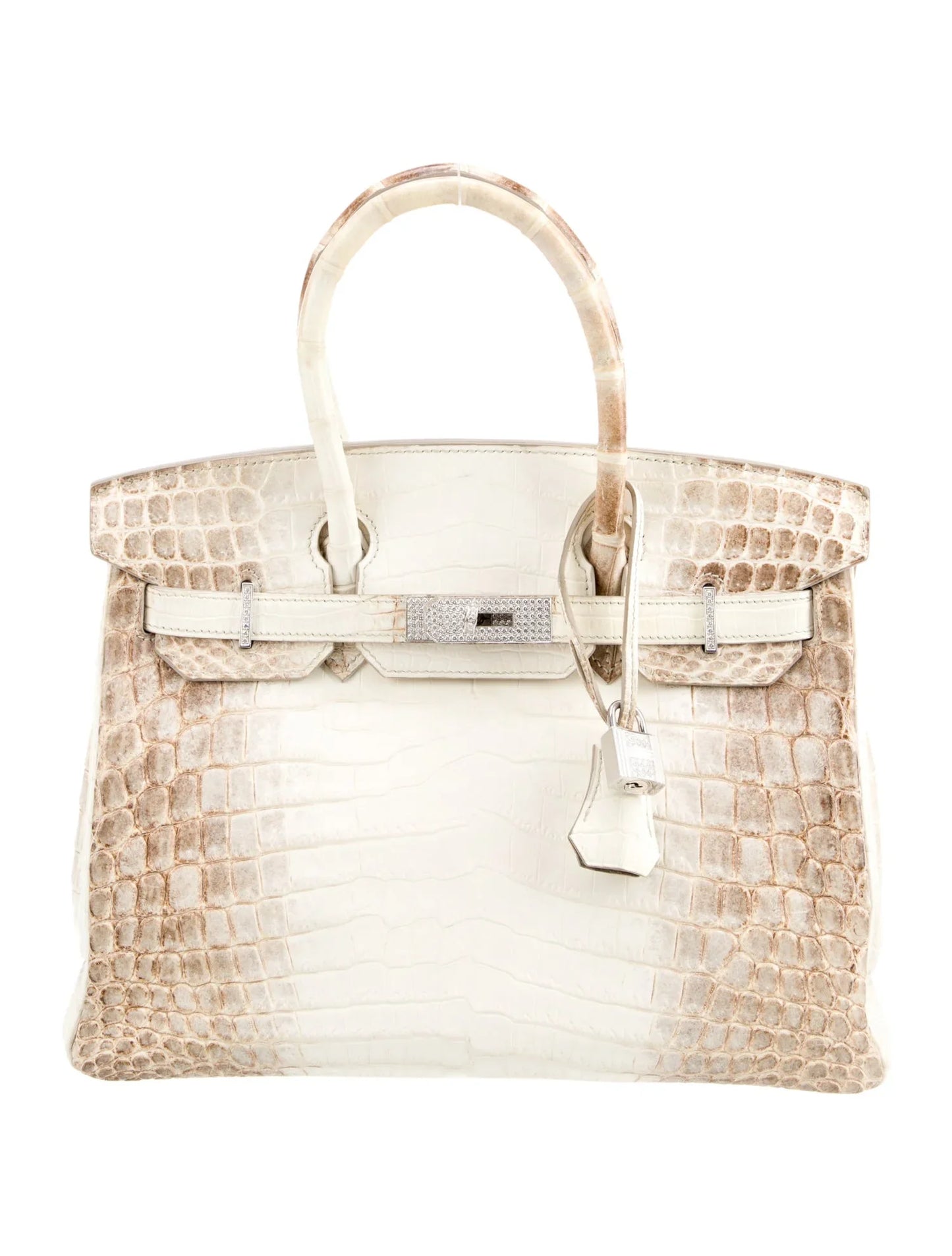 Cocodrilo Nilótico Mate 18K Diamante Himalayan Birkin 30