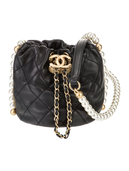 Mini About Pearls Bucket Bag