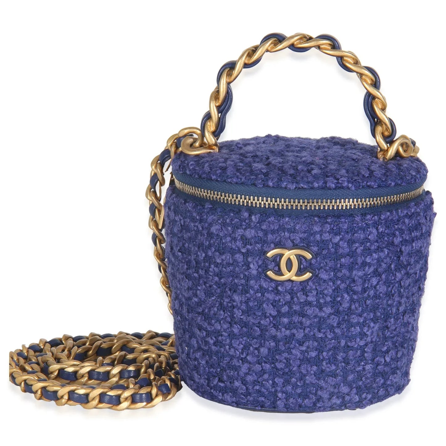 Trousse de Toilette Tweed avec Chaîne
