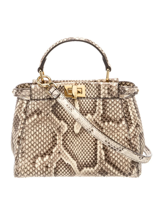 Python Top Handle Bag Mini