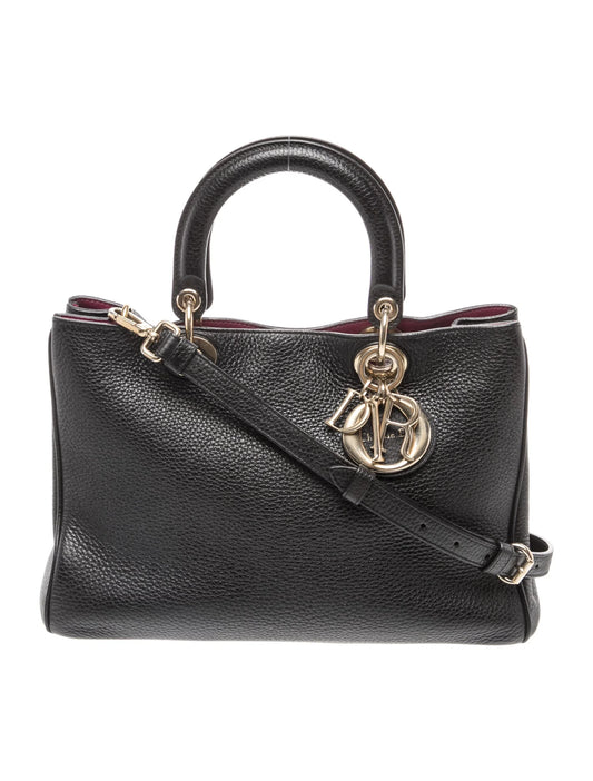 Leather Top Handle Bag Small