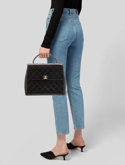 Bolso Kelly con asa superior acolchado