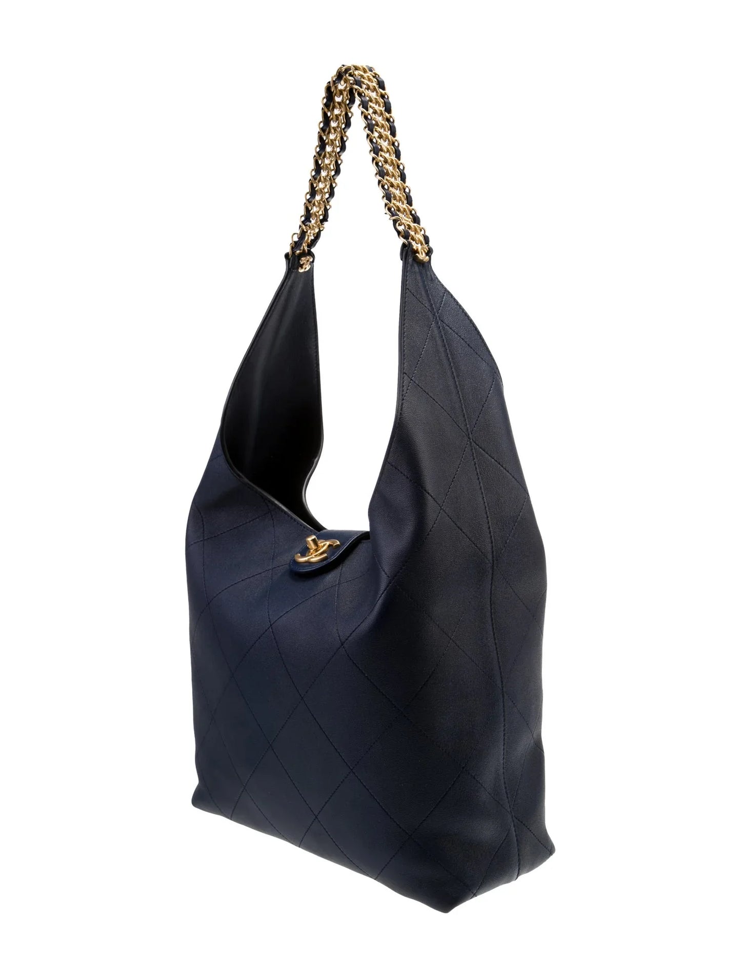 2025 Bolso Hobo Acolchado Mediano con Cadena