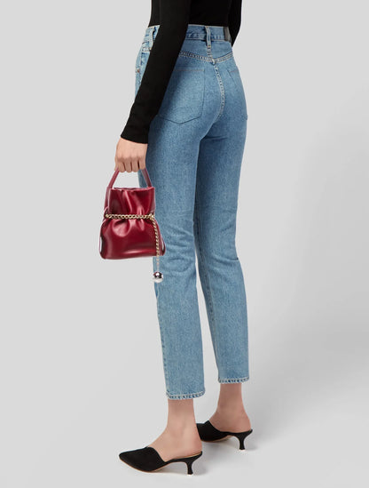 Nappa Leather Sac Noir Petit