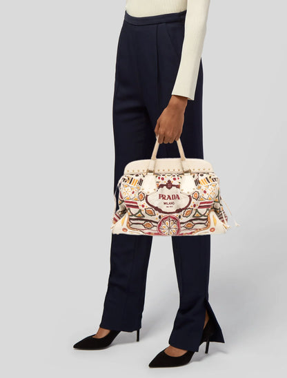 Canvas Top Handle Bag