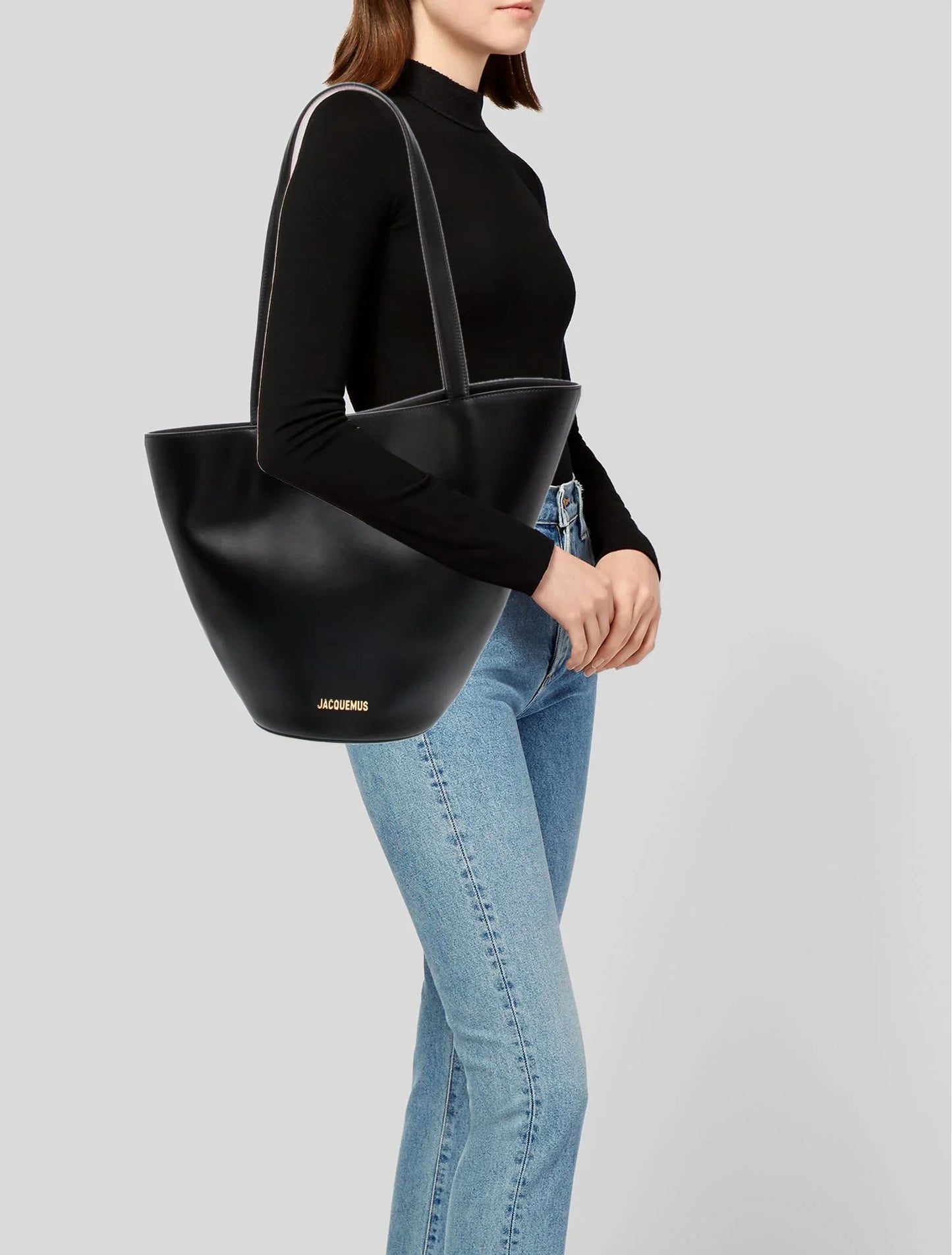 Leather Bucket Bag