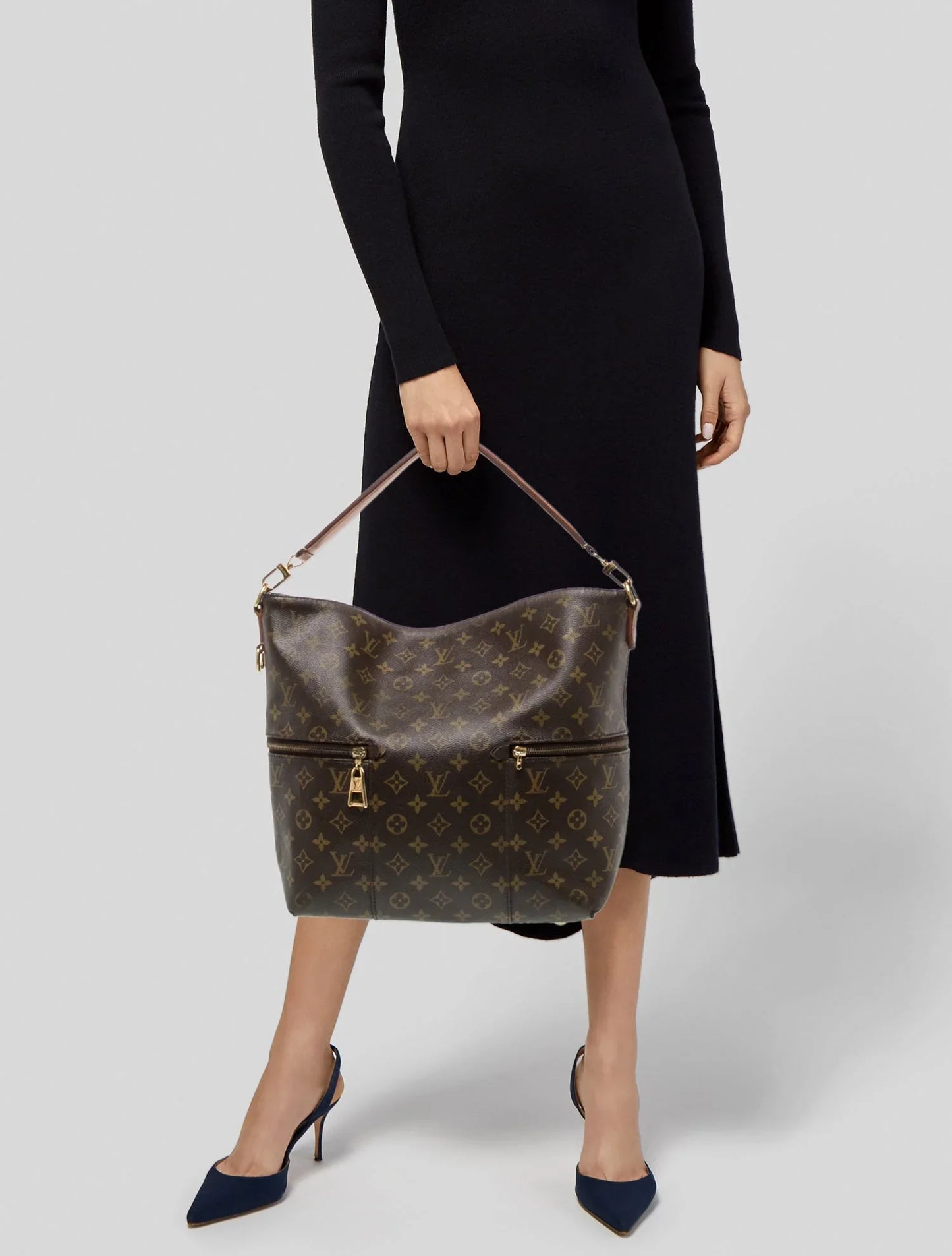 Bolso hobo Mélie con monograma