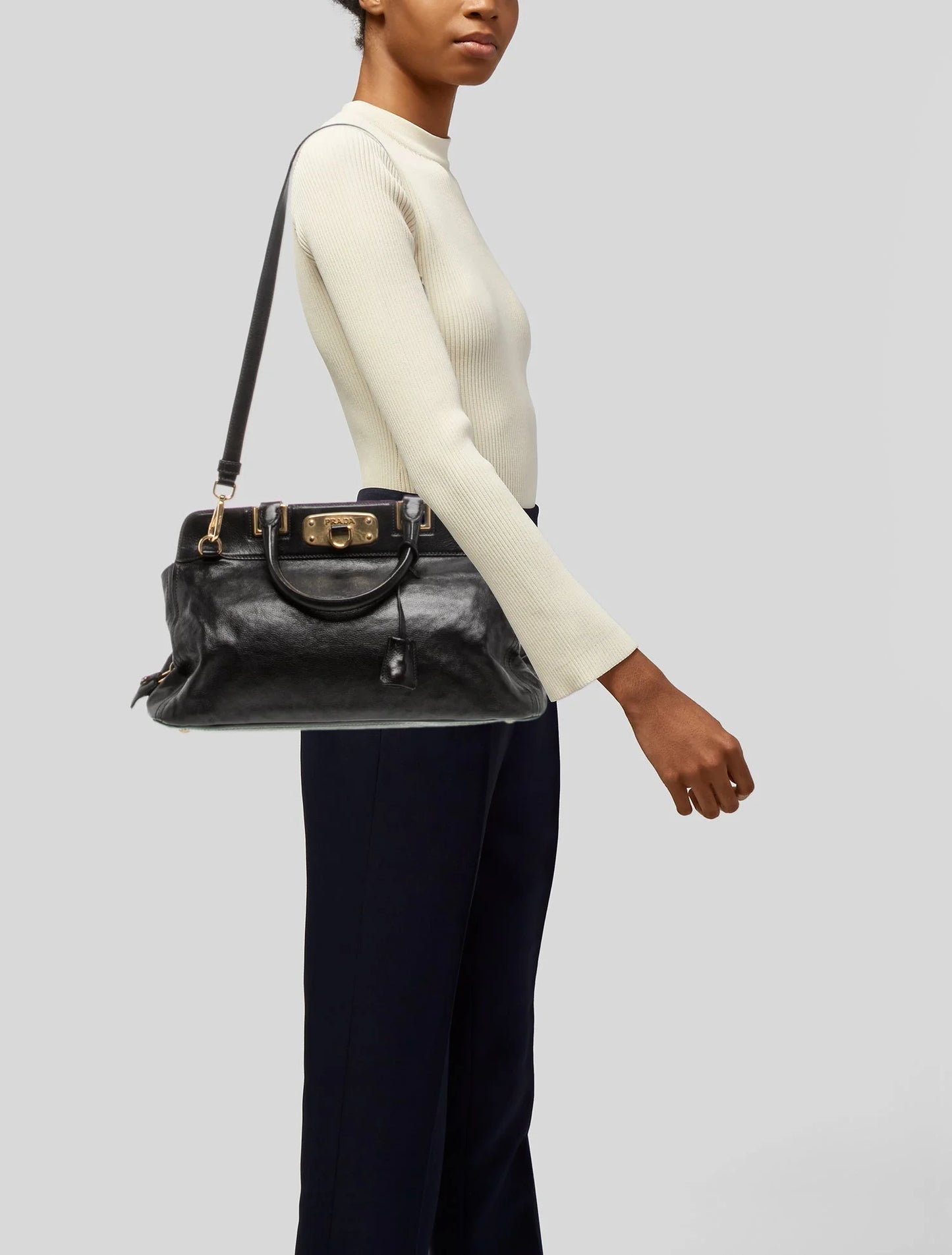 Saffiano Lux Leather Bauletto