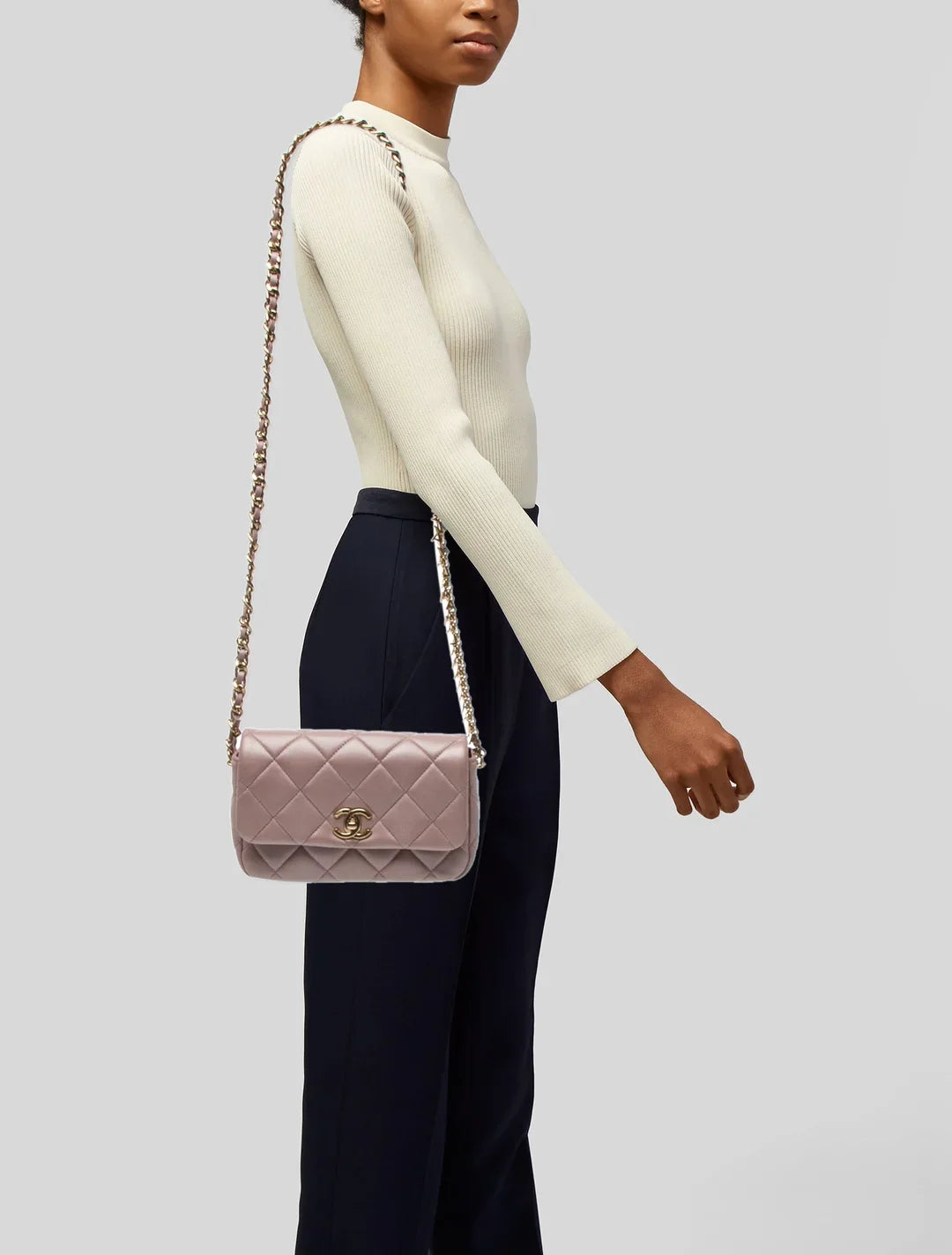 Pearly Charm Single Flap Bag