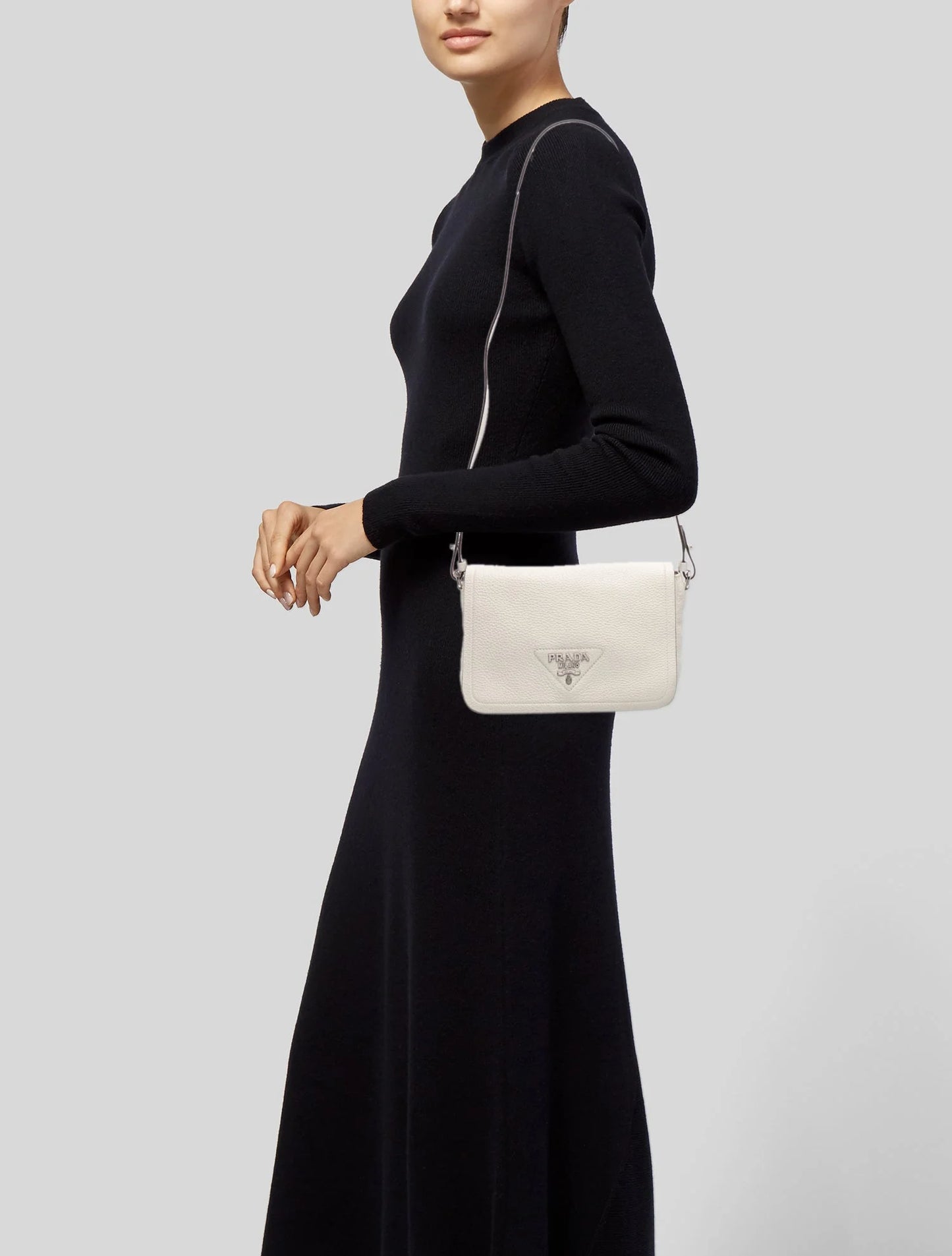 Vitello Daino Leather Crossbody Bag