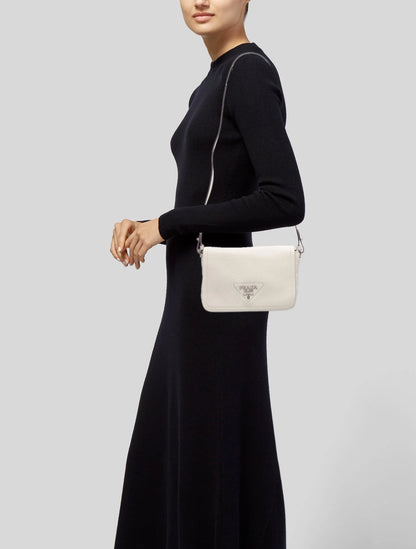 Vitello Daino Leather Crossbody Bag