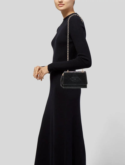 Diamond Stitch Flap Bag
