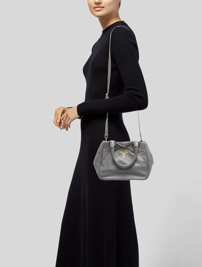 Soft Calf Leather Top Handle Bag