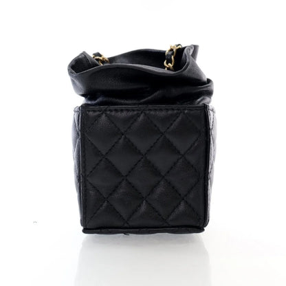 Mini Drawstring Bucket Bag
