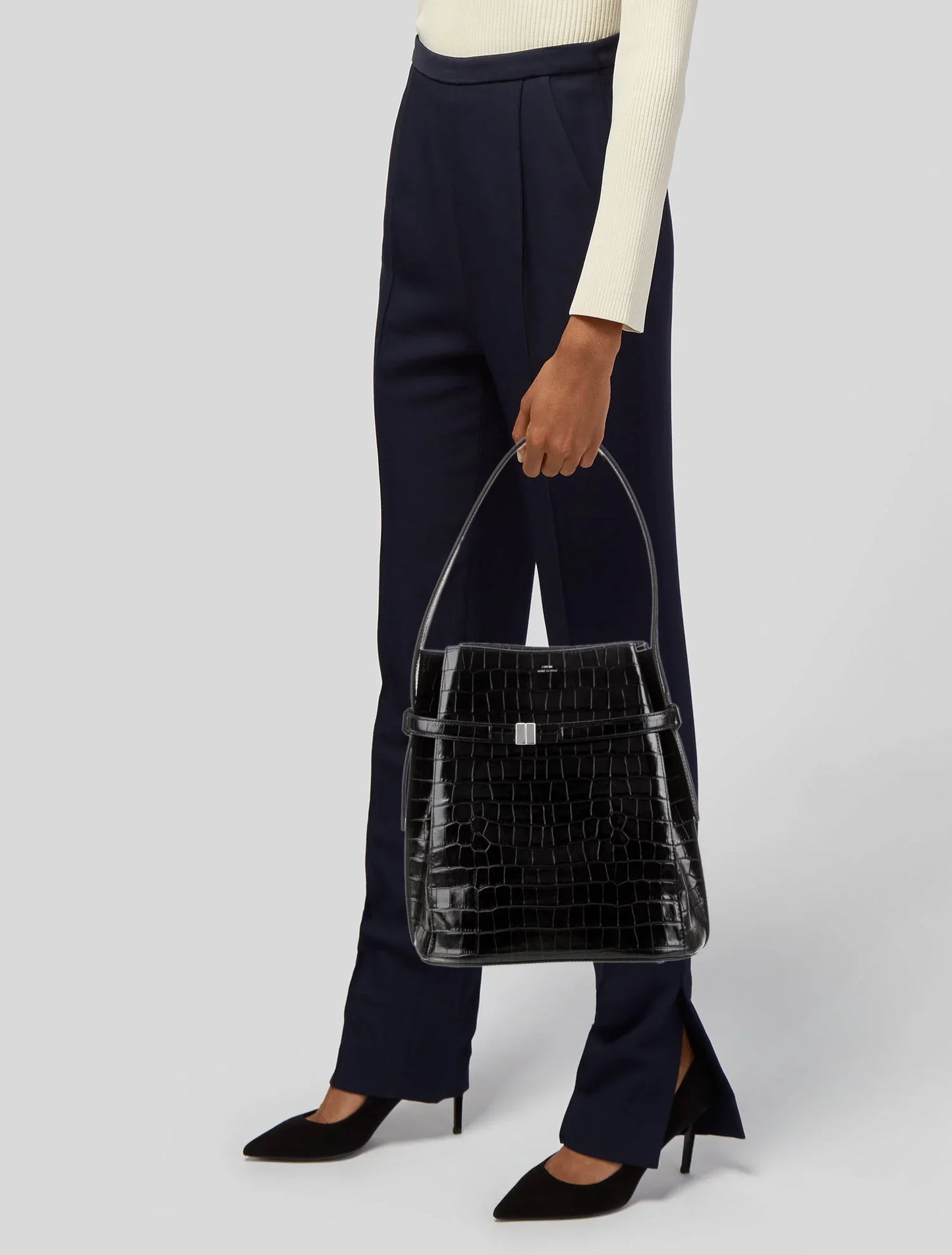Embossed Leather Tote