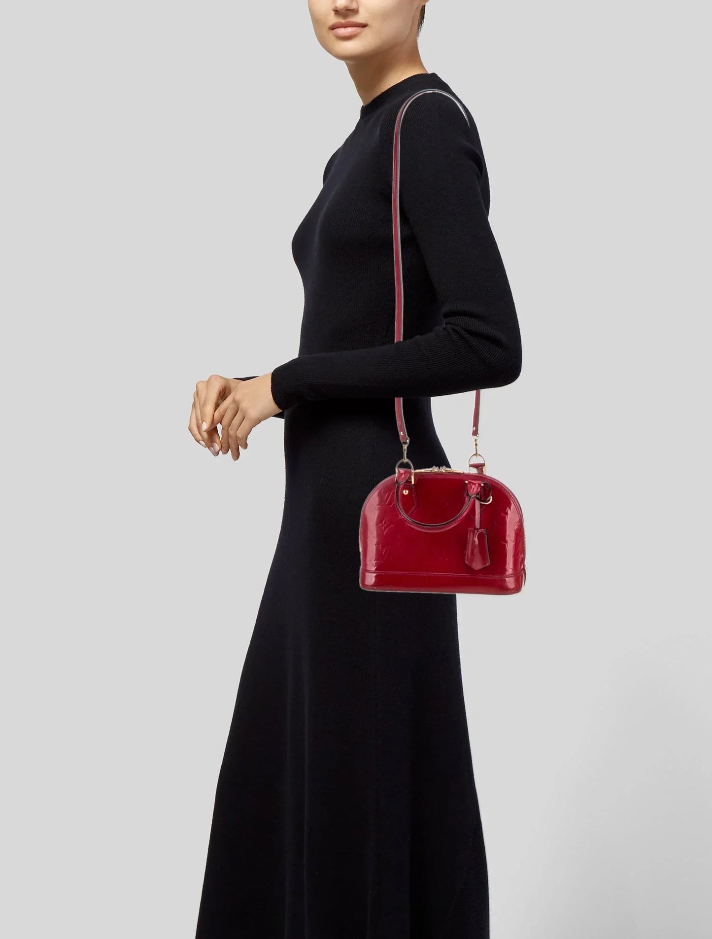 Neo Alma BB en cuir Monogram Vernis