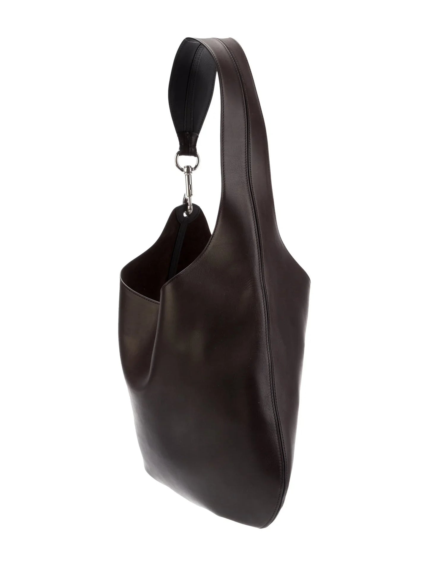 Puf pequeño de cuero