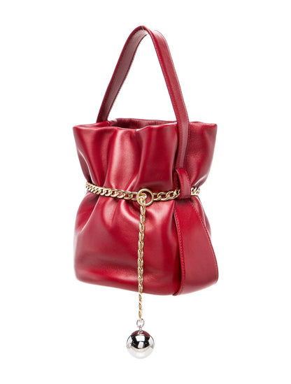 Nappa Leather Sac Noir Petit
