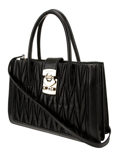 Leather Top Handle Bag