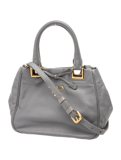 Soft Calf Leather Top Handle Bag