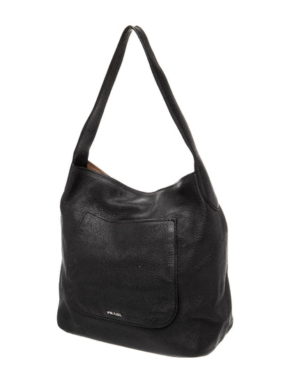 Vitello Daino Leather Shoulder Bag