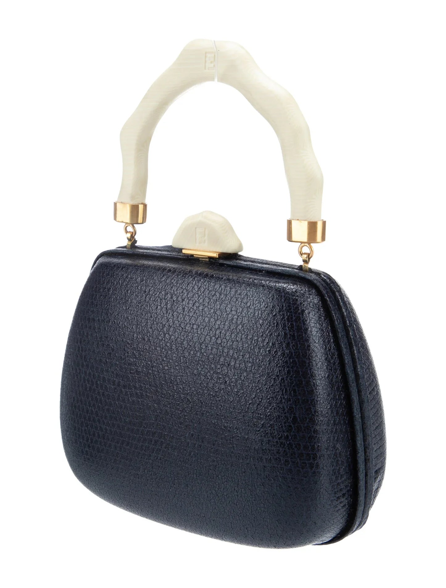 Lizard Top Handle Bag Mini Vintage