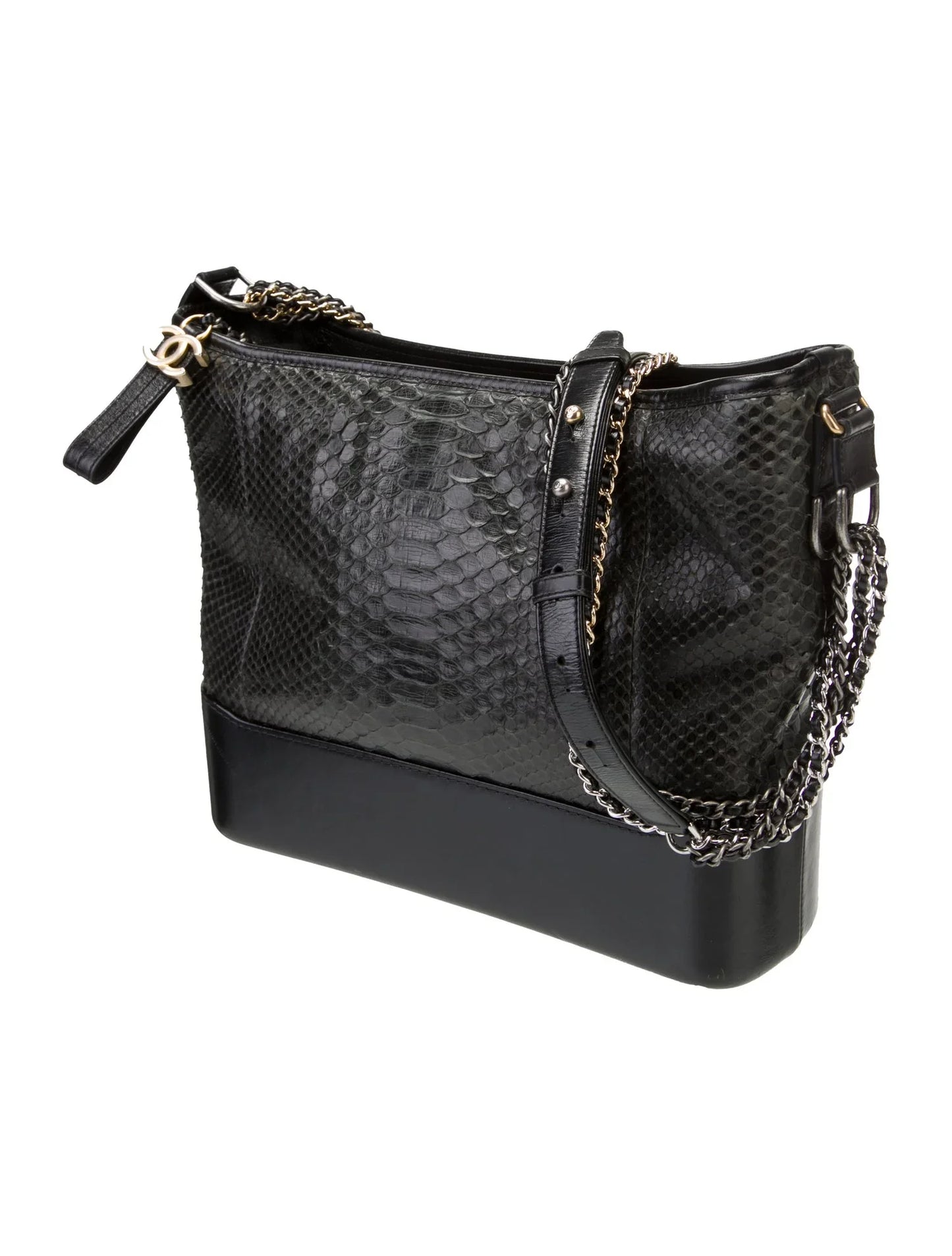 Bolso hobo Gabrielle grande de pitón