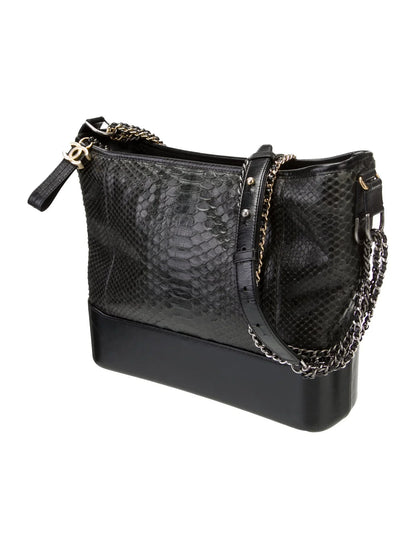 Bolso hobo Gabrielle grande de pitón