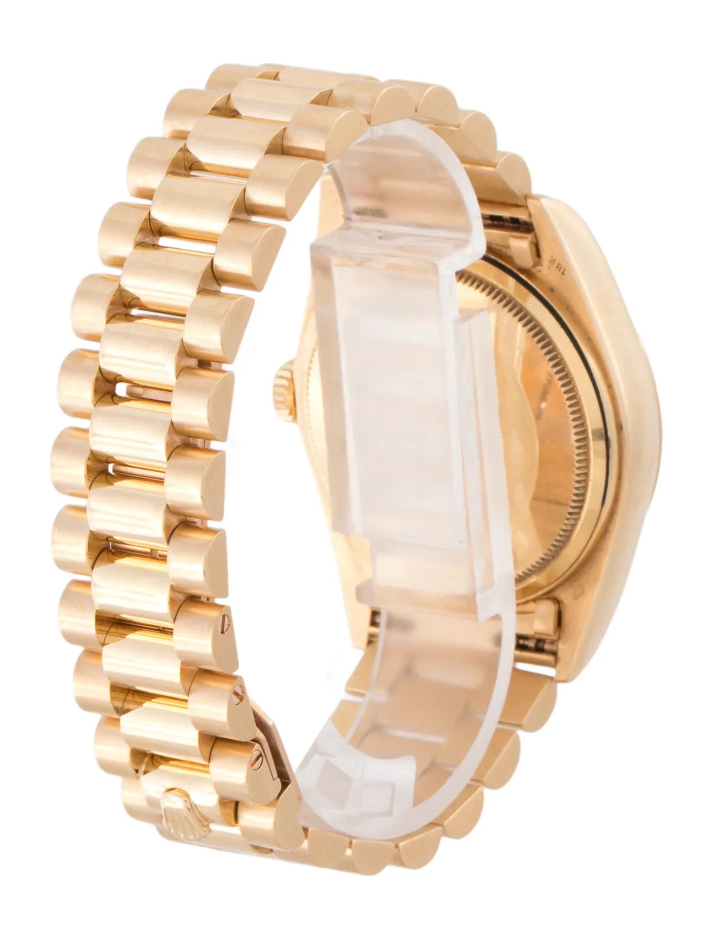 Montre Day-Date avec cadran en loupe de bois