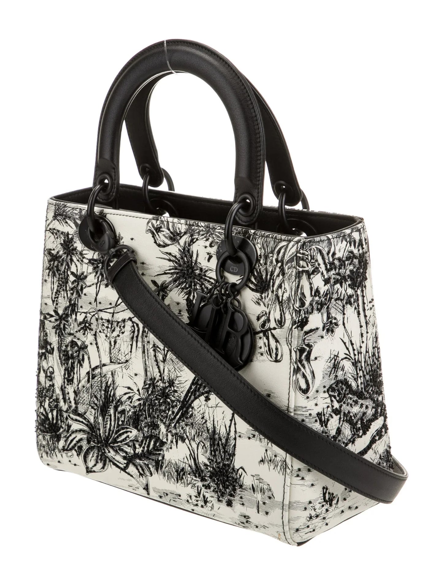 Lady Dior moyen en cuir