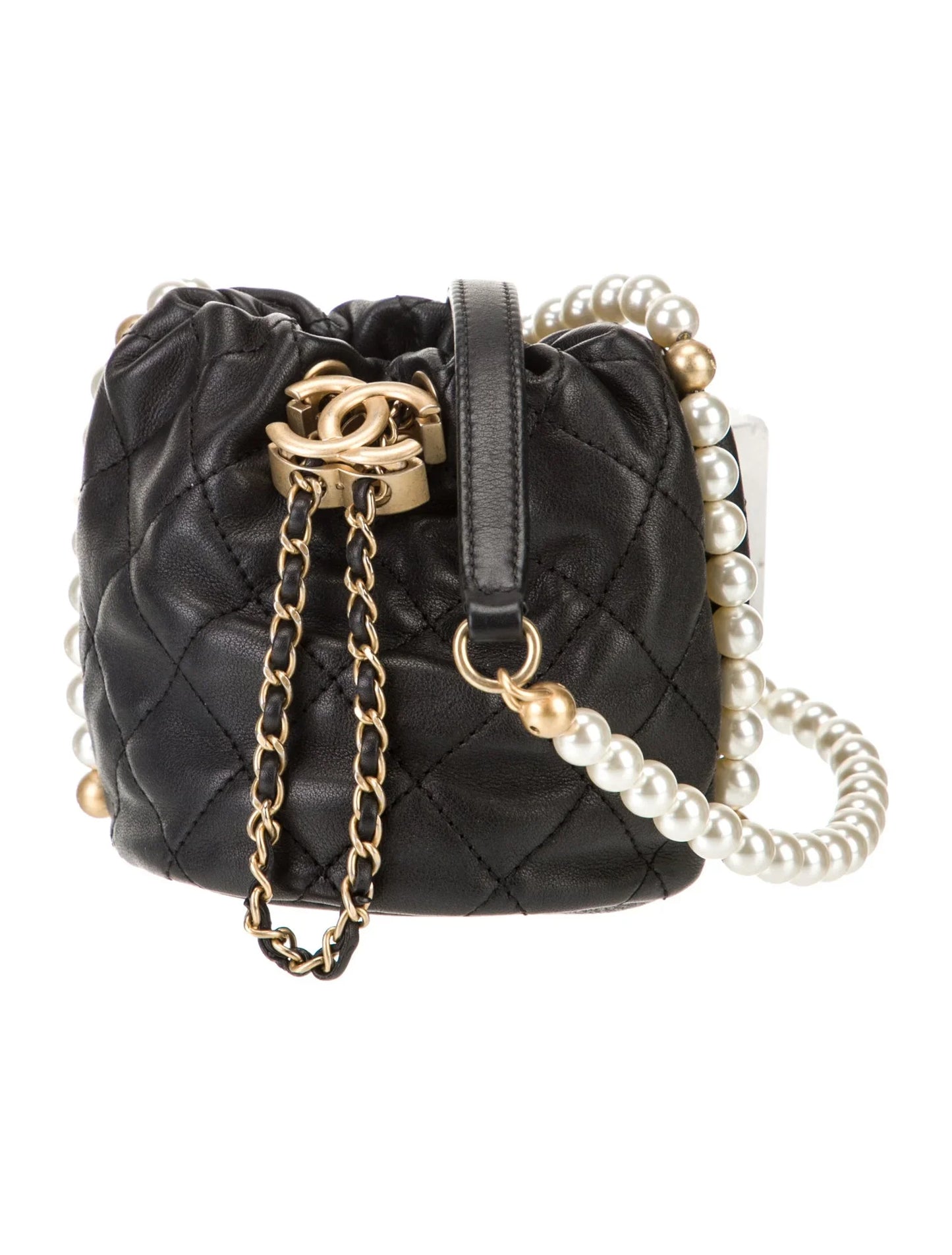 Mini About Pearls Bucket Bag
