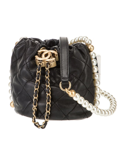 Mini About Pearls Bucket Bag