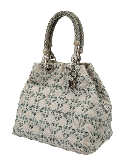 Sac à poignée supérieure Cannage avec dentelle cousue