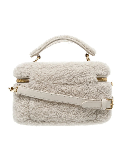 Shearling Top Handle Bag