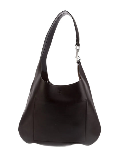 Puf pequeño de cuero